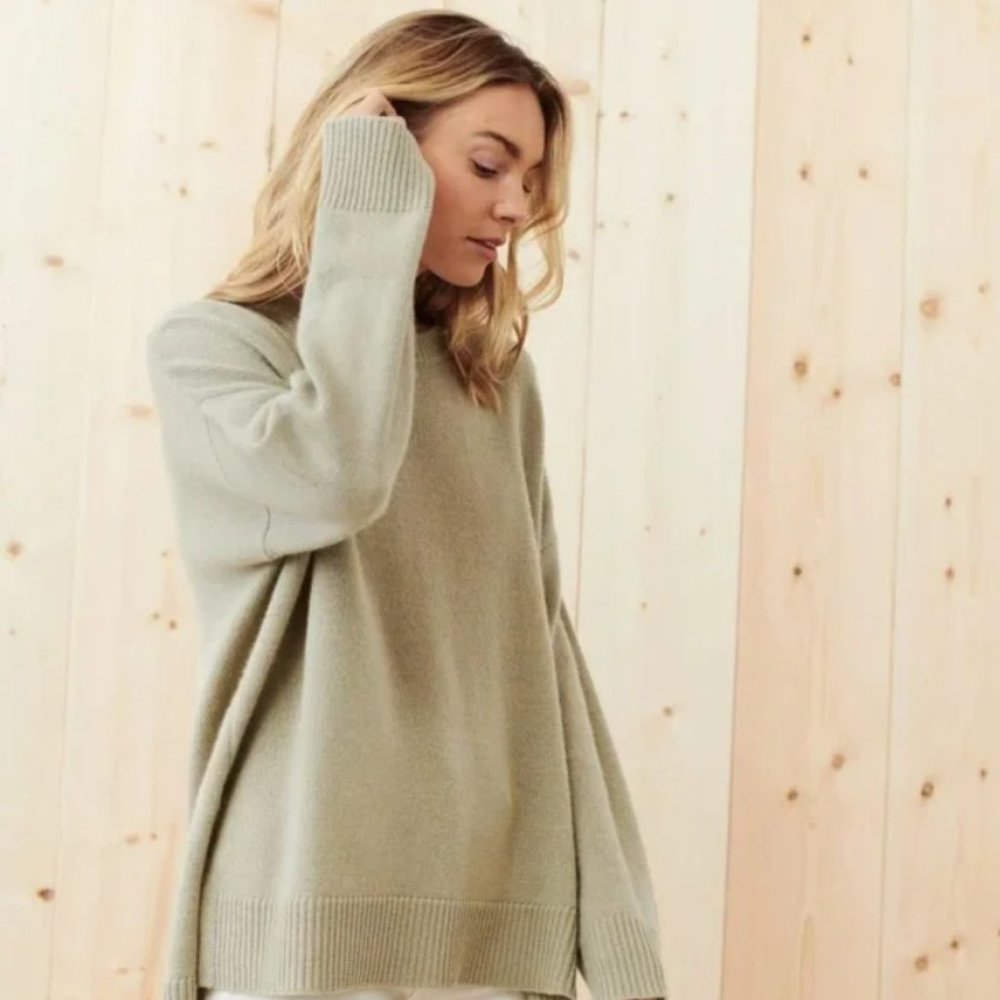 Jenni Kayne Cashmere Boyfriend Sweater - Willow, XS